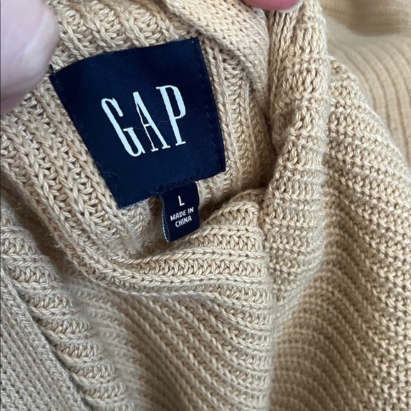 NWT! GAP Women's Tan long Open Front Cardigan. Size large - Picture 5 of 8